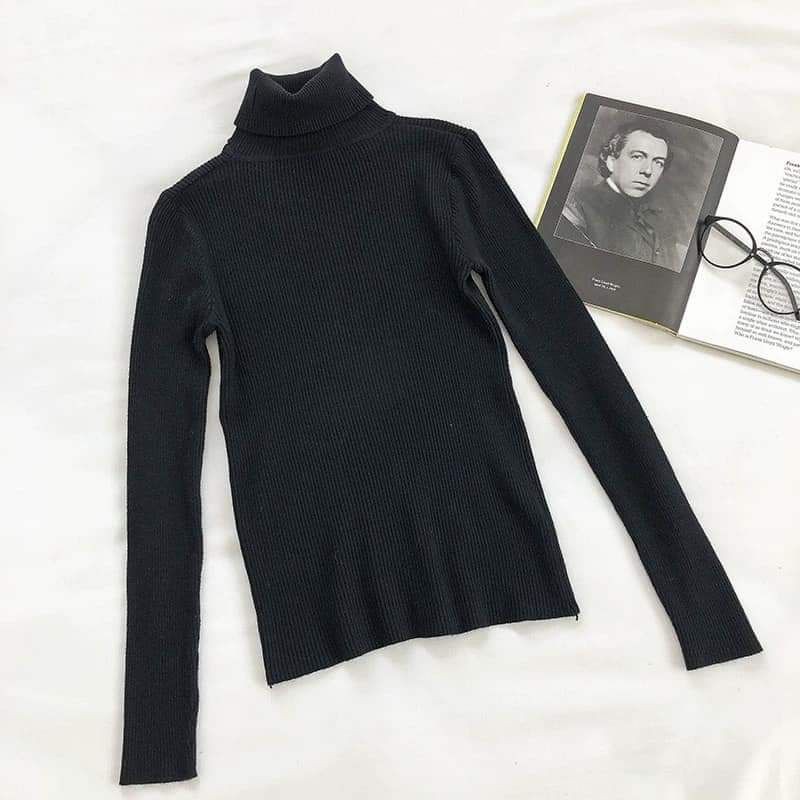 HÌNH THẬT - ÁO LEN CỔ LỌ ÁO GIỮ NHIỆT MỀM MỊN ẤM DÁNG ÔM BASIC CO GIÃN TỐT - TOÀN MÀU ĐẸP ÁO LEN NỮ ĐẸP GIÁ RẺ | BigBuy360 - bigbuy360.vn