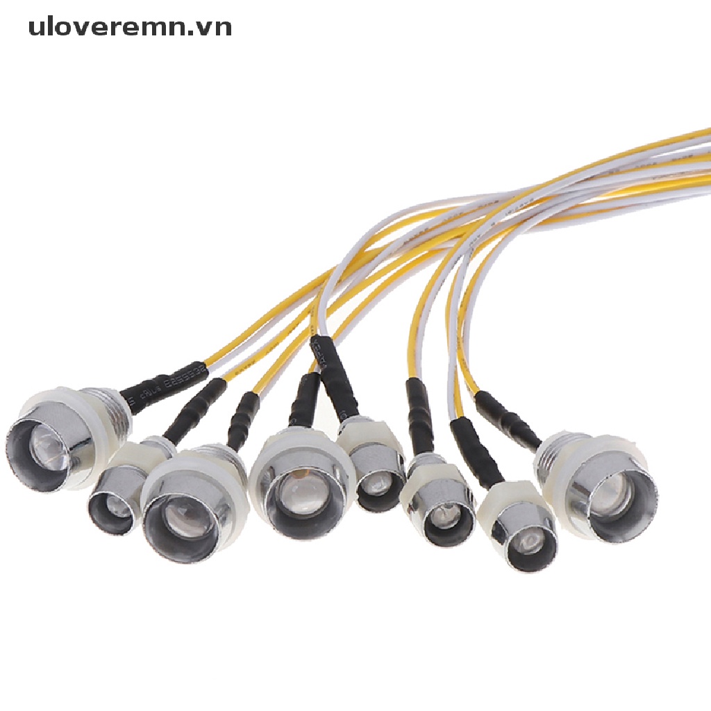 Set 8 Đèn LED 2 Đỏ 4 Vàng Cho Xe Điều Khiển Từ Xa 1 / 10 1 / 8 crawler tamiya axial scx10