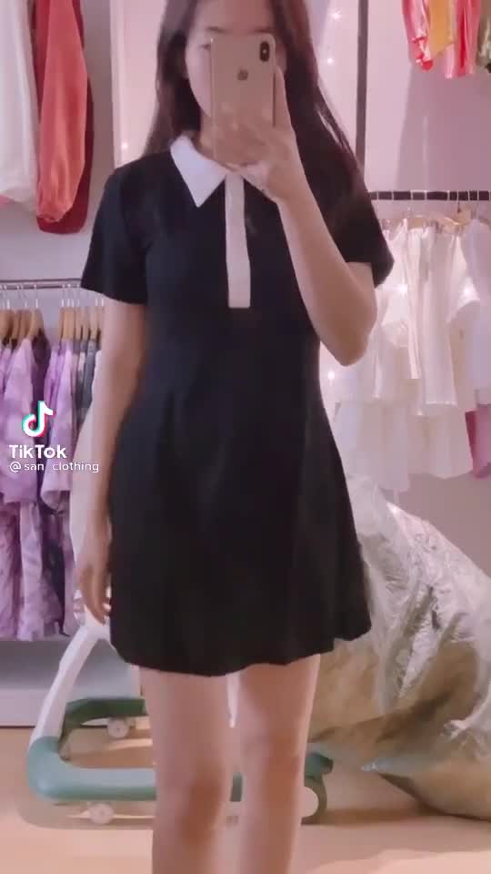 Váy polo body tay ngắn xinh yêu, đầm polo đi dự tiệc, đi chơi dạo phố, đi bar sang chảnh | BigBuy360 - bigbuy360.vn