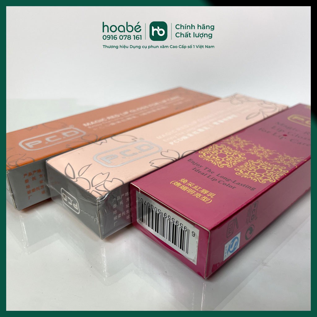 Son dưỡng kích màu môi PCD chính hãng 2021 màu đỏ, hồng, cam - DCPX HOA BÉ