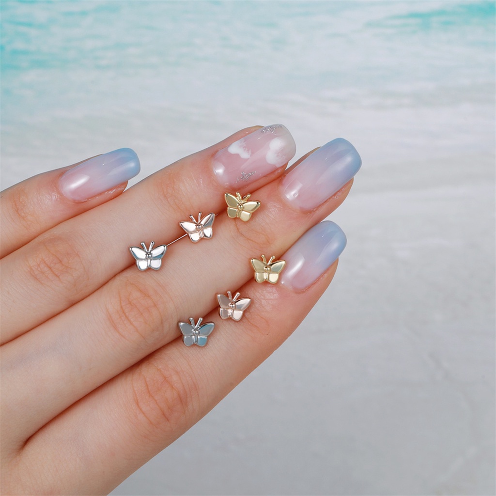 Bông Tai Bạc Hình Thánh Giá / Mặt Trăng / Ngôi Sao Phong Cách Cổ Điển Thời Trang Cho Nữ