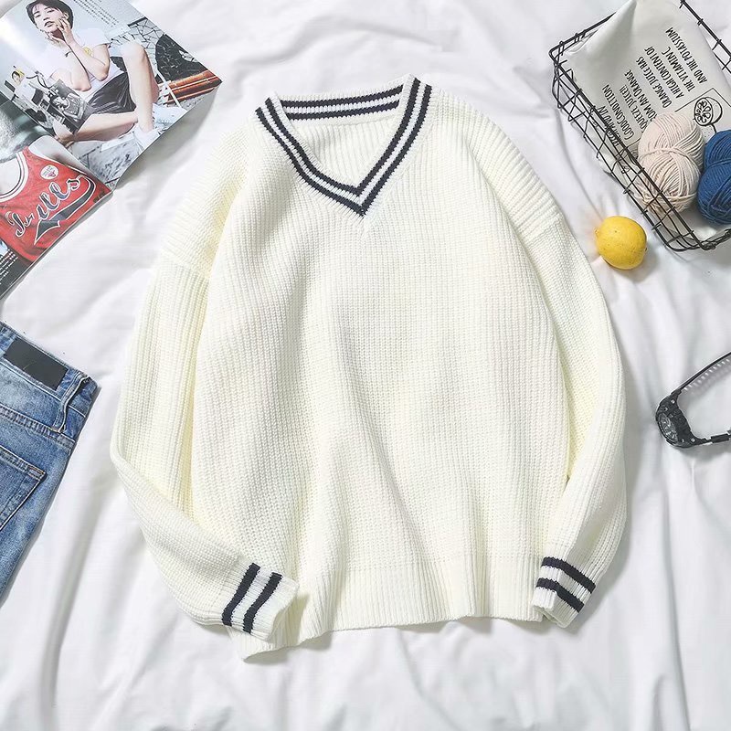 Áo Sweater Cổ Đứng Thiết Kế Đơn Giản Thời Trang Cho Nam Nữ áo sweater dệt kim áo len tay dài cổ chữ v áo sweater nữ form rộng áo len có cổ