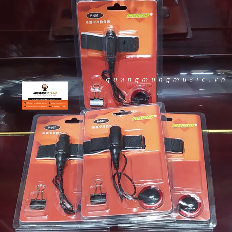 [Rẻ Nhất Shopee] Bộ Tăng Âm - Pickup Dán RiZO P-007 - Thu phát khuếch đại âm thanh đàn tranh, Bầu, Nguyệt, Nhị, Tỳ Bà
