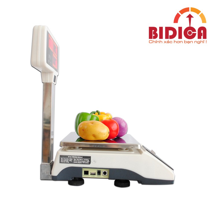 Hàng chính hãng loại 1-Cân tính tiền siêu thị in hóa đơn Đài Loan Jadever 30kg-Bảo hành 18 tháng