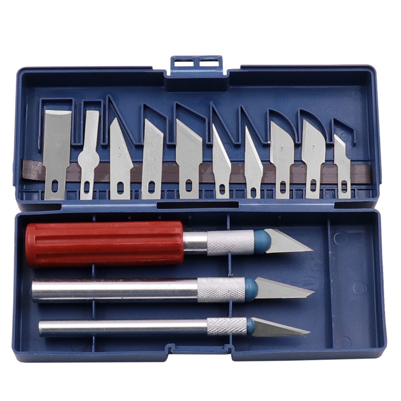 Bộ dao khắc, trổ, thủ công mỹ thuật 13in1