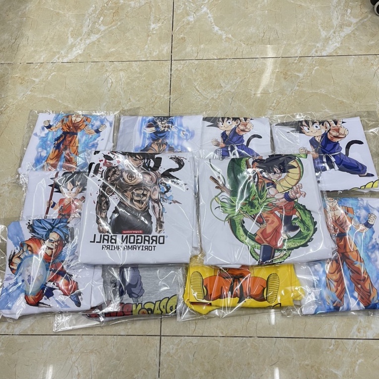 áo thun cho bé trai Songoku dragonball mát mẻ