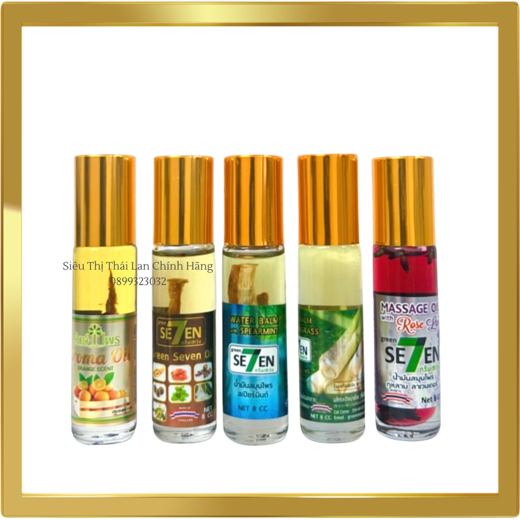 Dầu gió thảo dược Green Seven Oil Thái Lan