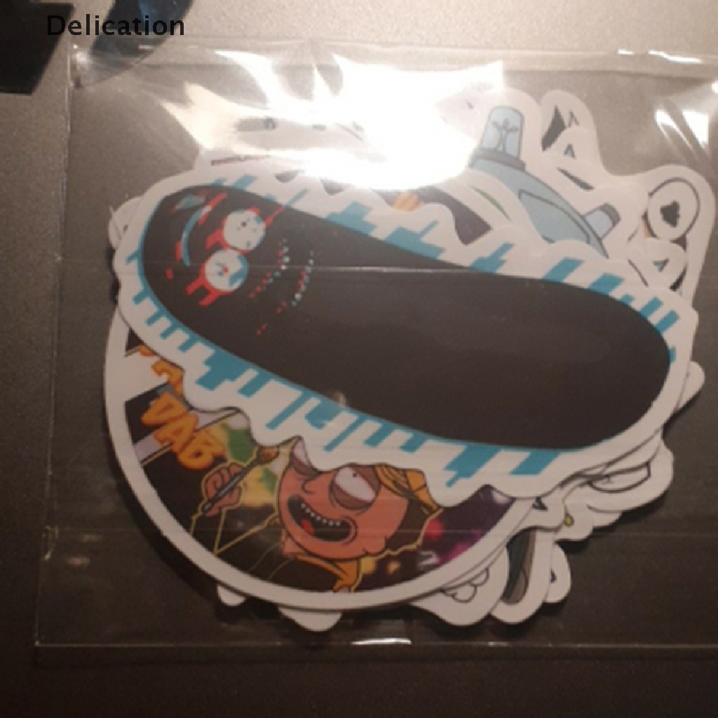 Bộ 50 Miếng Dán Hoạt Hình rick &amp; Morty Trang Trí Vali Ván Trượt Hành Lý Du Lịch Sản Phẩm tốt