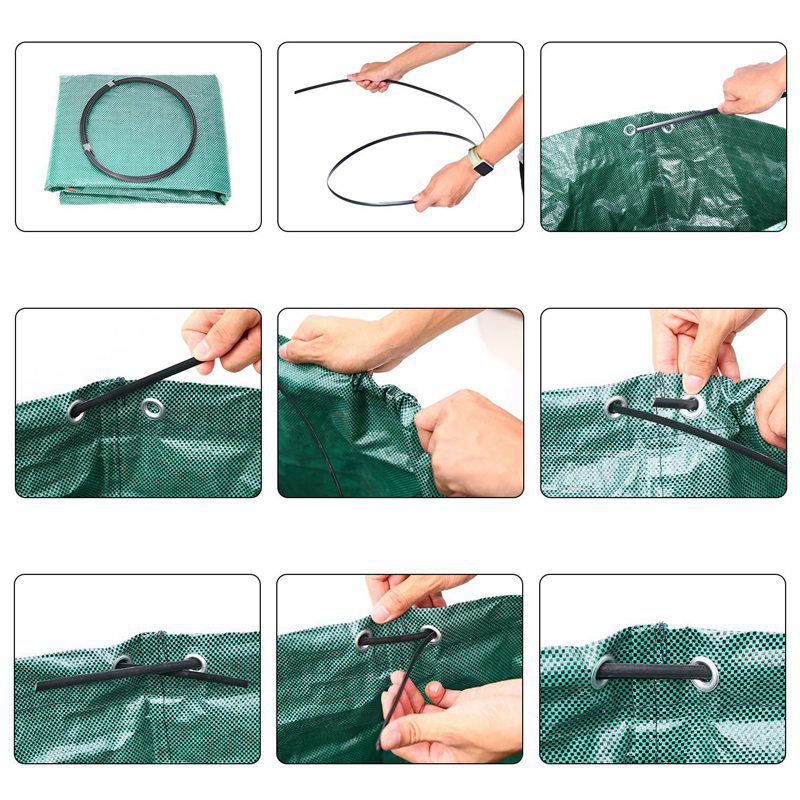 Túi Đựng Rác Thải Cỏ 270L Chống Thấm Nước Có Thể Tái Sử Dụng