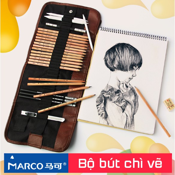 Bộ Dụng Cụ Vẽ Truyền Thần, Phác Thảo Marco Cao Cấp | Shopee Việt Nam