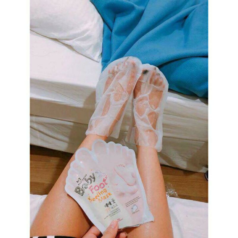 (Oder Taobao) Mặt Nạ Ủ Da Chân Baby Foot Peeling Mask MẪU MỚI(có video cận mask)