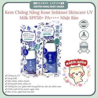 (Có Bill,Chuẩn Auth)Kem chống nắng Kose Sekkisei Sun Protect Milk/Gel Kose Nhật Bản
