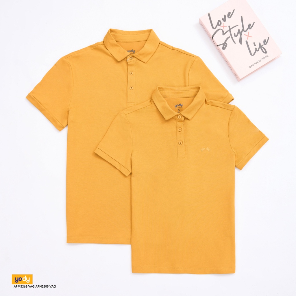Áo thun polo nữ YODY phông tay ngắn, cổ bẻ chất vải cotton co dãn 4 chiều, thoáng mát, chuẩn phom công sở APN5388