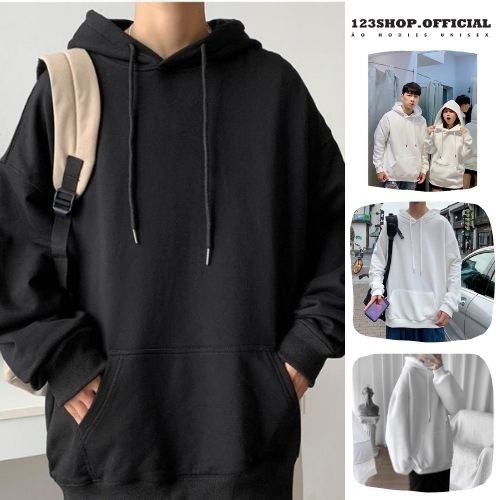 Áo hoodie Trơn Chống nắng 123SHOP Dành Cho Nam Cho Nữ Có 6 Màu Cho Cặp Đôi Unisex