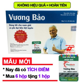 ✅ (6 TẶNG 1) VƯƠNG BẢO - Ngừa và giảm phì đại tiền liệt tuyến, u xơ tiền liệt tuyến, tiểu rát, tiểu đêm, tiểu khó