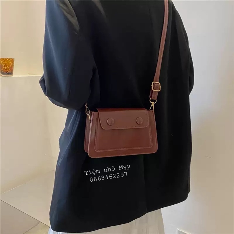 Túi da trơn vintages
