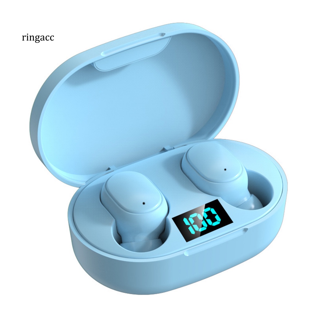 1 Cặp Tai Nghe Bluetooth E6S Không Dây 5.0 Màn Hình LED Kỹ Thuật Số