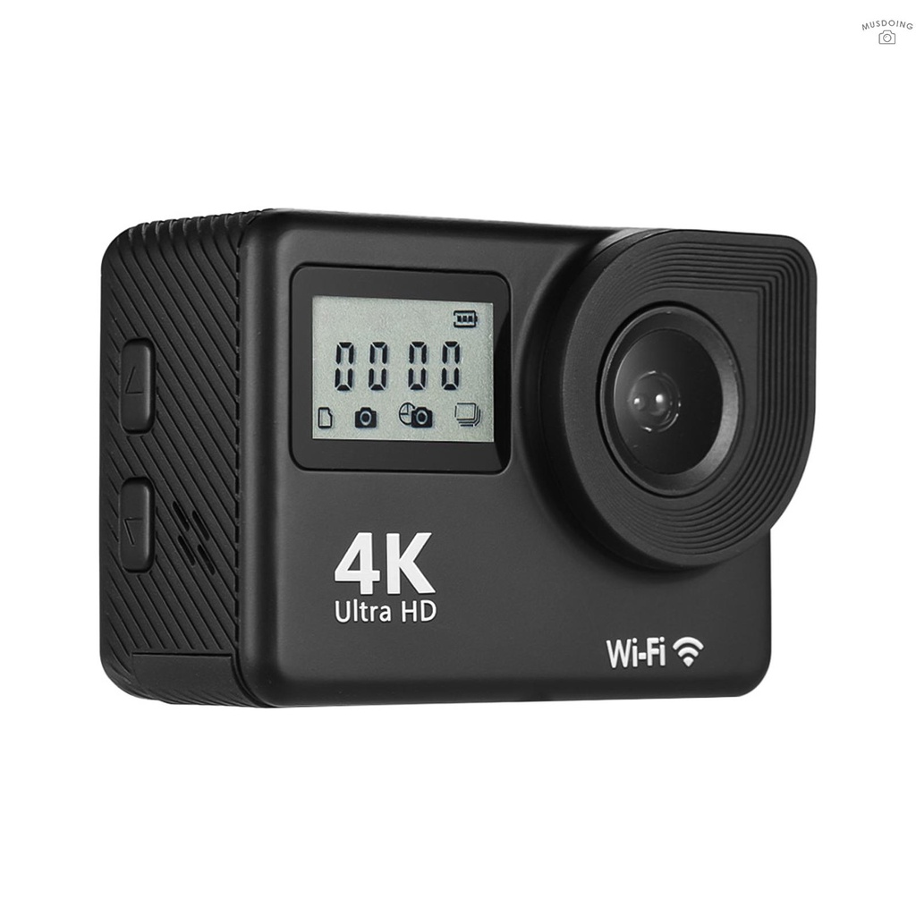 Camera Hành Trình 4k Ultra Hd Wifi 18mp 170 Góc Rộng 2.0 Inch Màn Hình Lcd 30m + 2 Pin Li-Ion