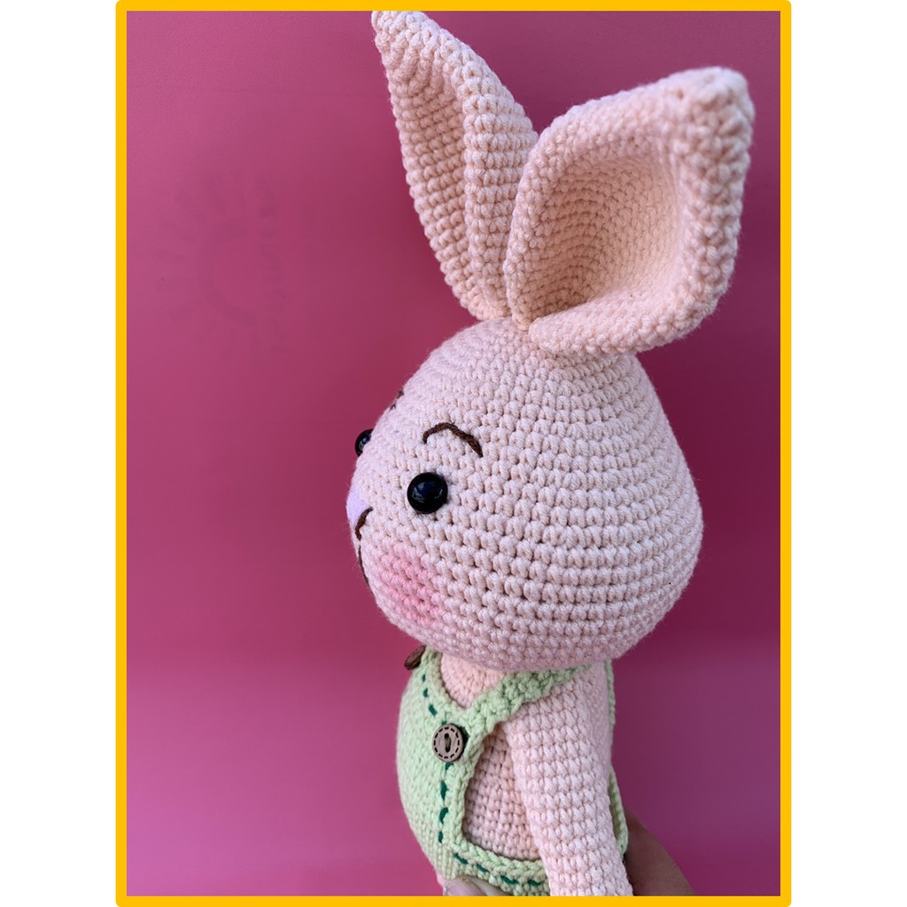 Đôi thỏ con móc len cao cấp Amigurumi