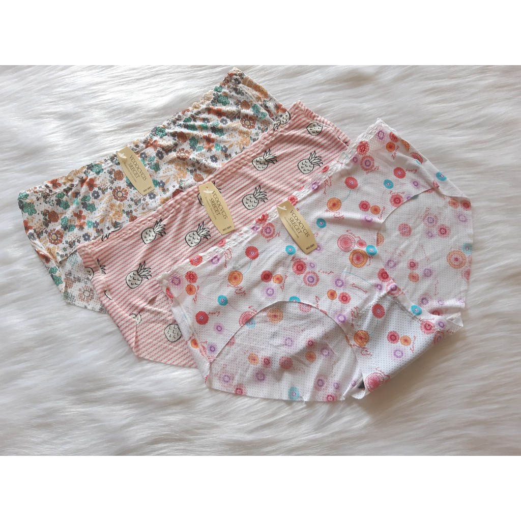 Quần Lót Nữ - 5 Quần Su Thông Hơi Lưng Răng Cưa Cắt Viền Đùi - Mã 885 | BigBuy360 - bigbuy360.vn