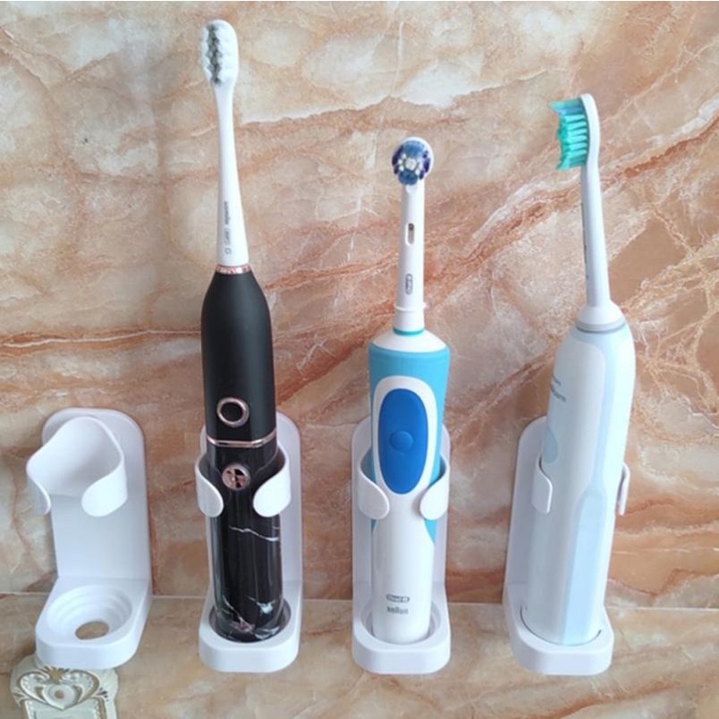 Giá Đỡ Bàn Chải Đánh Răng Tự Dính Gắn Tường Tiện Lợi