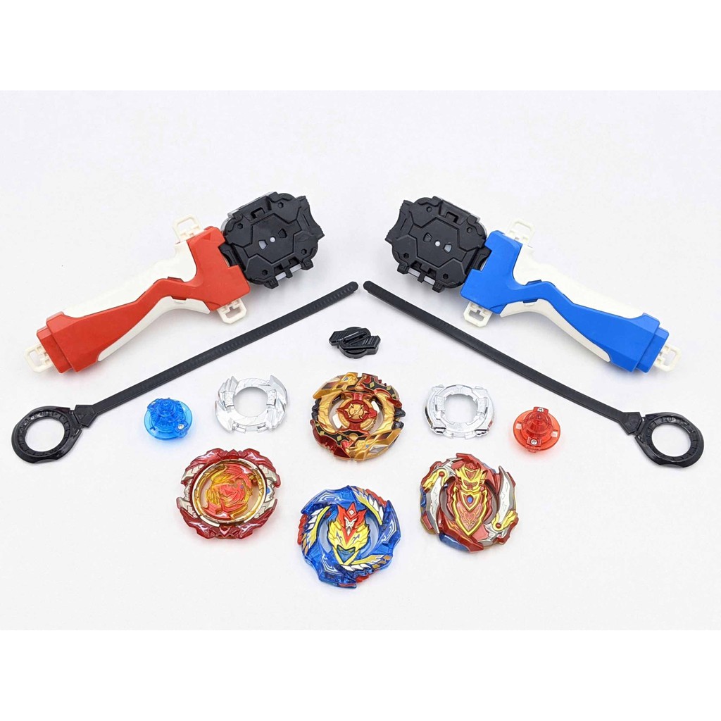 Con quay BeyBlade + 2 Tay cầm - Con quay vòng xoay thần tốc