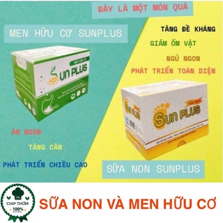 Combo Men hữu cơ và Sữa non Sunplus
