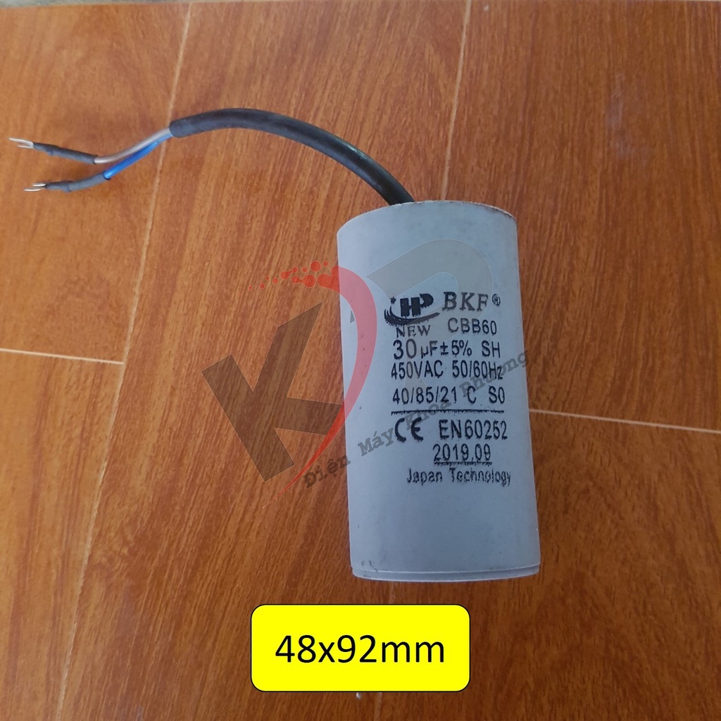 Tụ chạy CBB60 nhiều loại, tụ máy bơm, động cơ, tụ ngậm máy rửa xe