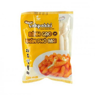 [500g] Bánh Gạo Nhân Phô Mai Tokbokki Green Foods rất béo và thơm ngon