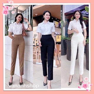👖QUÂN TÂY CÔNG SỞ NỮ LƯNG CAO KHOÁ SƯỜN M46
