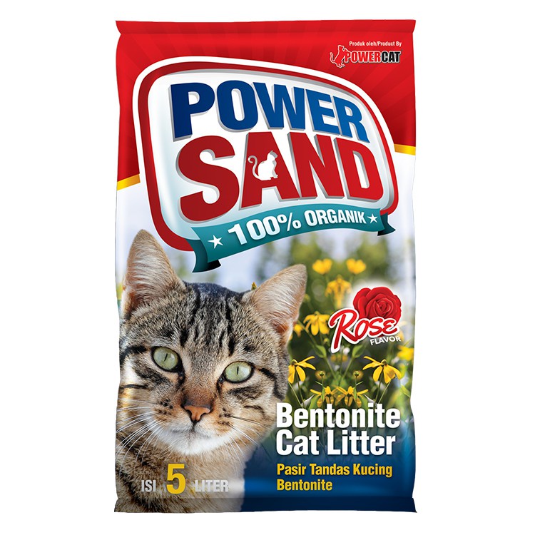 Cát Vệ Sinh Power Sand Bentonite Cat Litter Túi 15l - 3 mùi hương