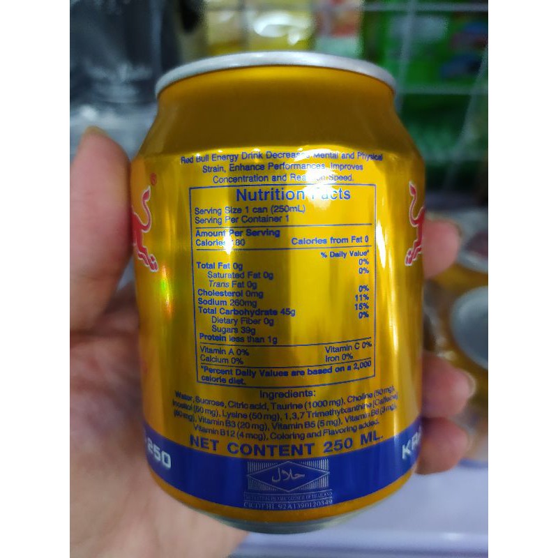 Bò húc Thái Lan lon 250ml