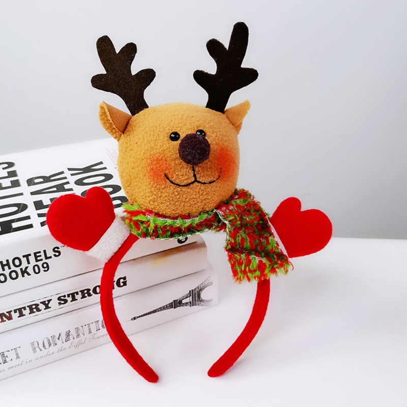 Băng Đô Cài Tóc Họa Tiết Tuần Lộc / Ông Già Noel / Người Tuyết Dễ Thương