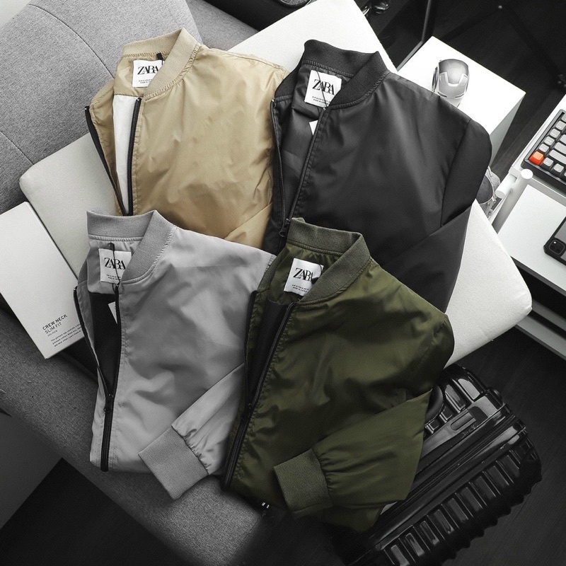 Áo khoác gió nhẹ Bomber Jacket ZR man 2 lớp trượt nước Onwed2022
