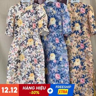 Áo Dài Hoa - 🎀FREESHIP🎀 - Áo Dài Cách Điệu Được May Thủ Công - Áo Dài Hoa Đẹp