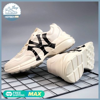 Giày thể thao guci chunky ny chữ đen tăng chiều cao cho cả nam và nữ / hotboy86