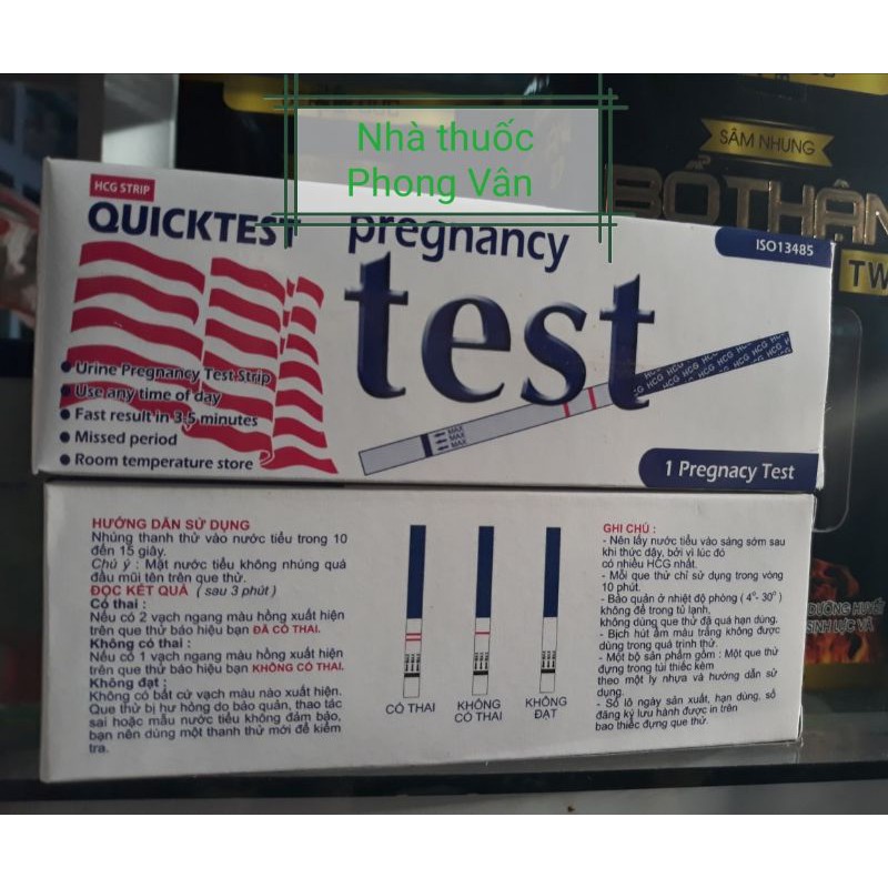 Que thử thai Quick Test hàng Việt Nam chất lượng cao, nhanh chóng, chính xác, đơn giản