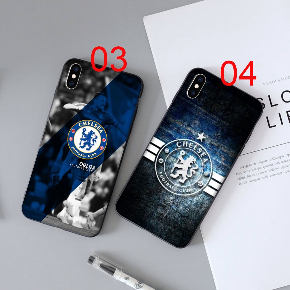 Ốp điện thoại mềm in logo Chelsea cho iPhone 5 5s 6 6s Plus 7 8 SE