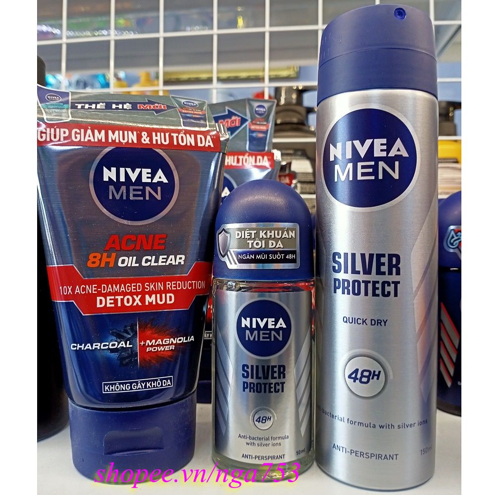 Lăn Khử Mùi Nivea Nam 50ml Phân Tử Bạc 100% chính hãng, shop 99K cung cấp và bảo trợ. | BigBuy360 - bigbuy360.vn