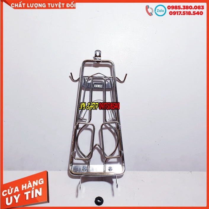 BAGA EX 150 INOX MÀU TITAN LOẠI 10 LY CHẮC CHẮN + TẶNG MÓC 7 MÀU Ảnh thật Sp