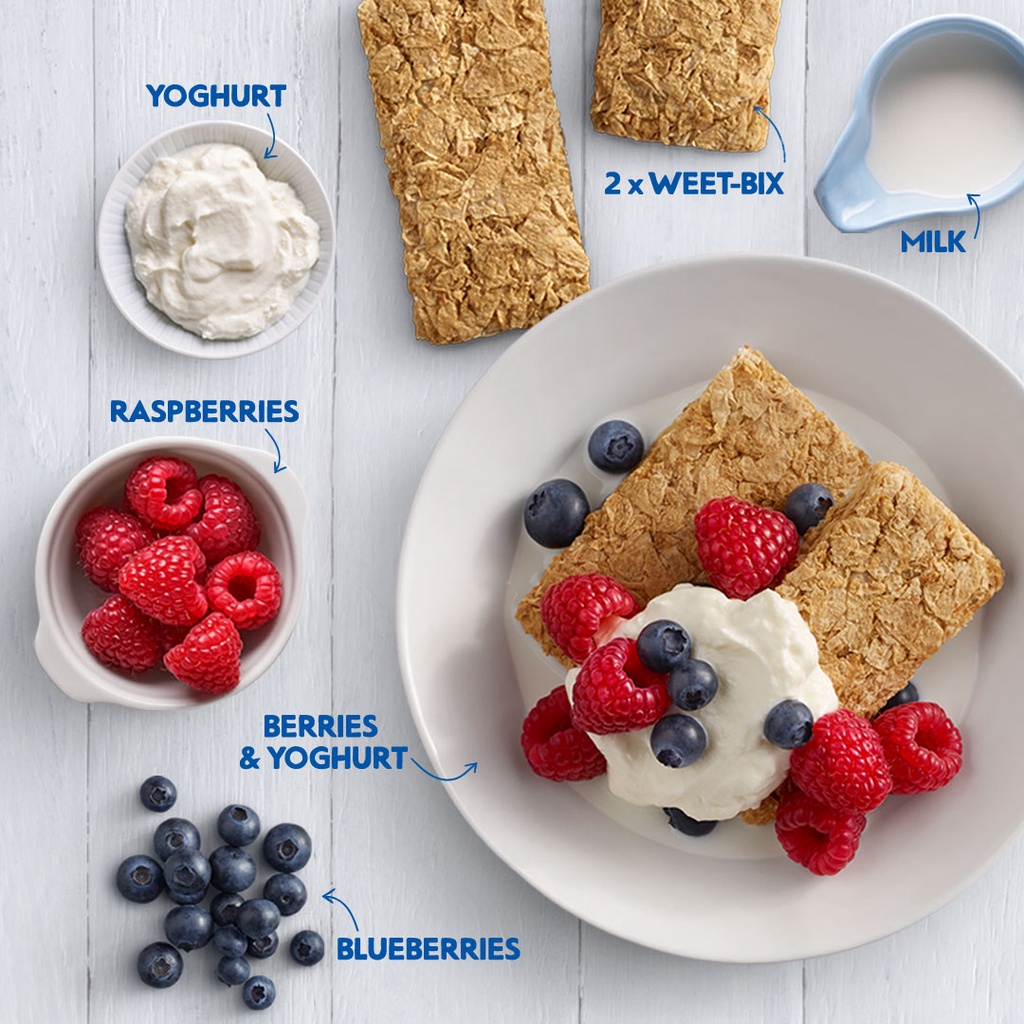 Bánh ngũ cốc ăn sáng WEET - BIX Úc 375g lúa mì nguyên hạt giàu chất xơ, ít đường không cholesterol