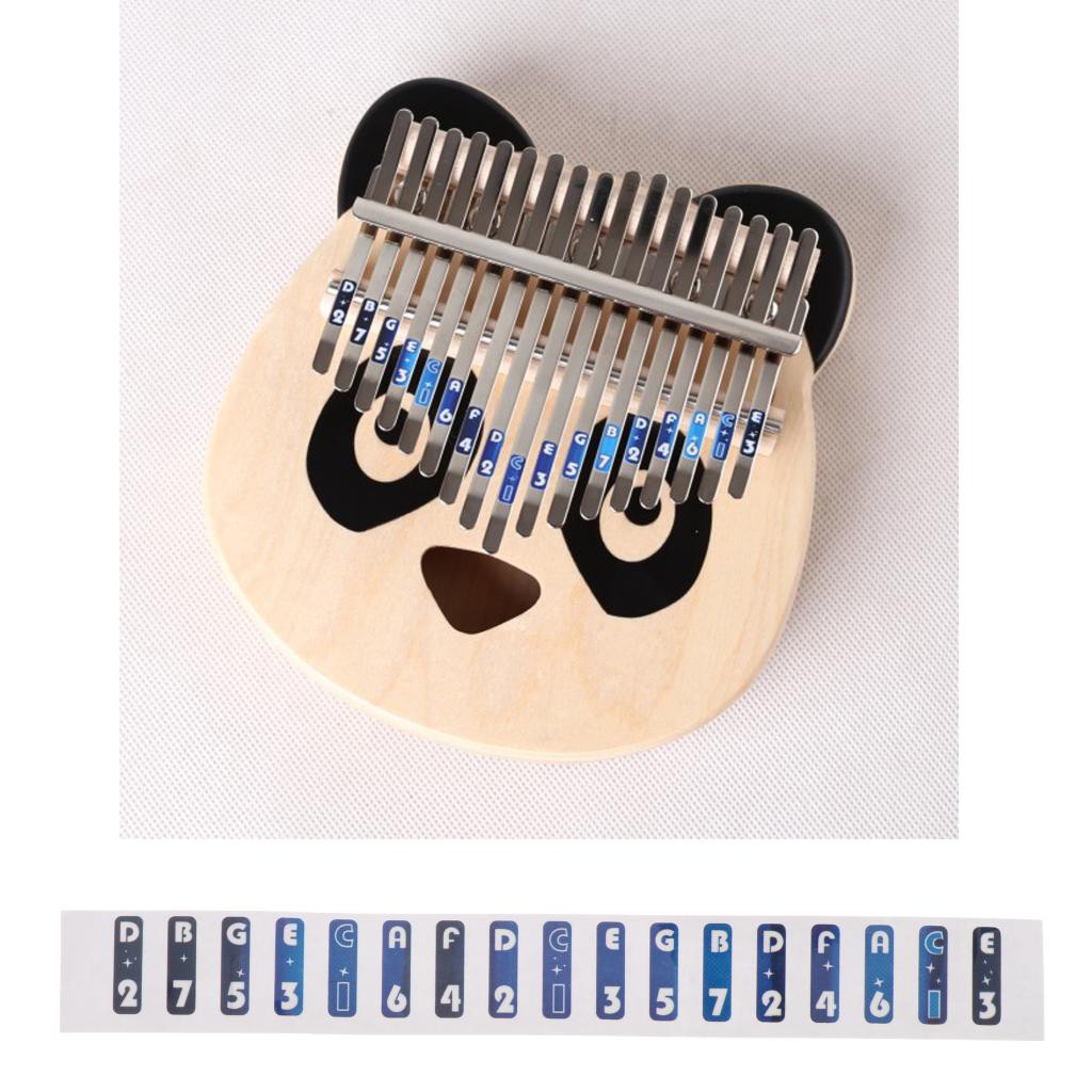 Giấy dán màu dán nốt Đàn kalimba 17 phím đàn kalimba 21 phím cho bạn mới tập chơi