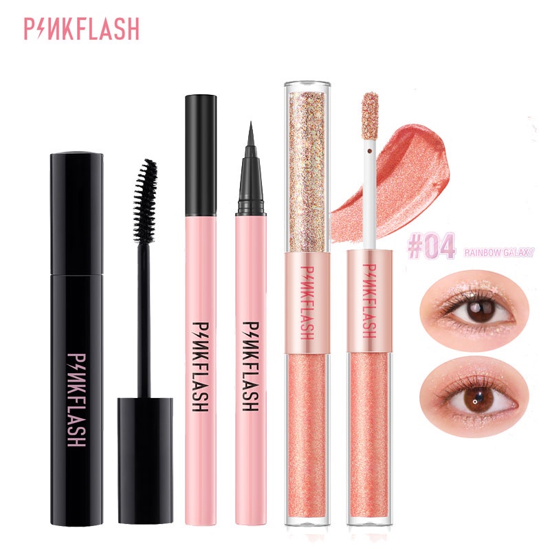 Bộ 3 Món Trang Điểm Mắt Dạng Lỏng + Mascara + Mascara PINKFLASH