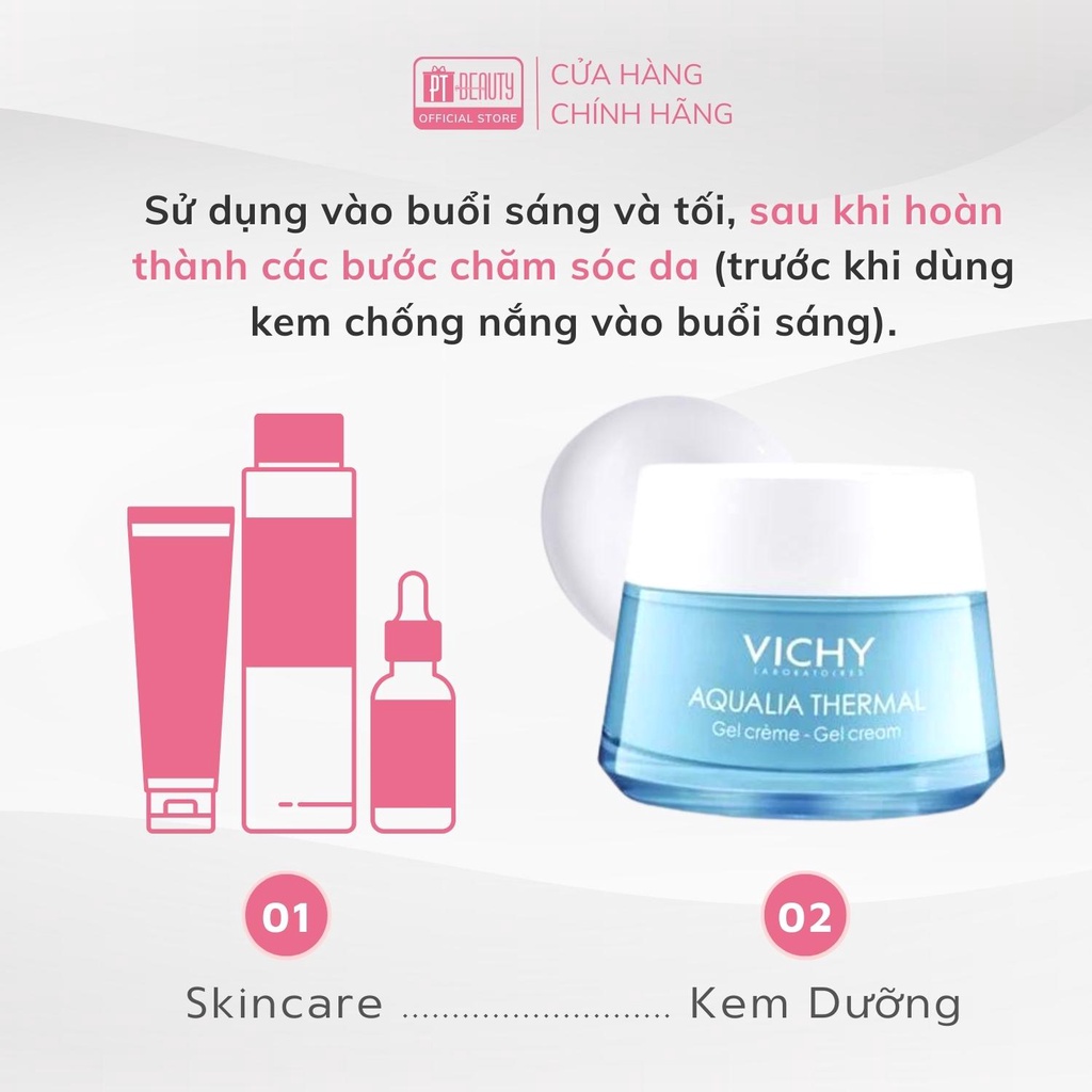 Kem Dưỡng ẩm dạng gel VICHY AQUALIA THERMAL REHYDRATING CREAM-GEL 50ml