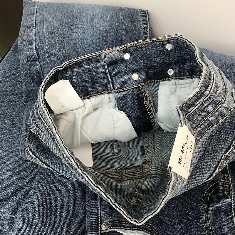 Quần Jeans Cạp Cao Màu Xanh Nhạt 0.42kg K # 10 | BigBuy360 - bigbuy360.vn