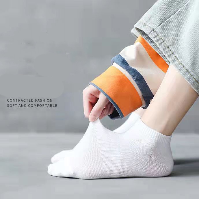Vớ Cotton Thể Thao Mềm Mại Màu Trơn Thoáng Khí Thoải Mái Dễ Phối Đồ