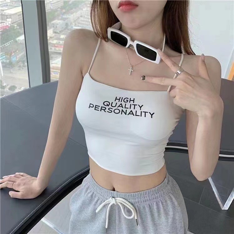 Áo Bra 2 Dây - Áo Croptop Kèm Mút Ôm Body - Bra Nữ Chất Liệu Su Trơn B1707