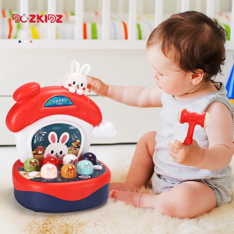 Đồ chơi đập chuột cho bé có đèn, nhạc ca khúc tiếng Anh và nhiều âm thanh vui nhộn - DOZKIDZ