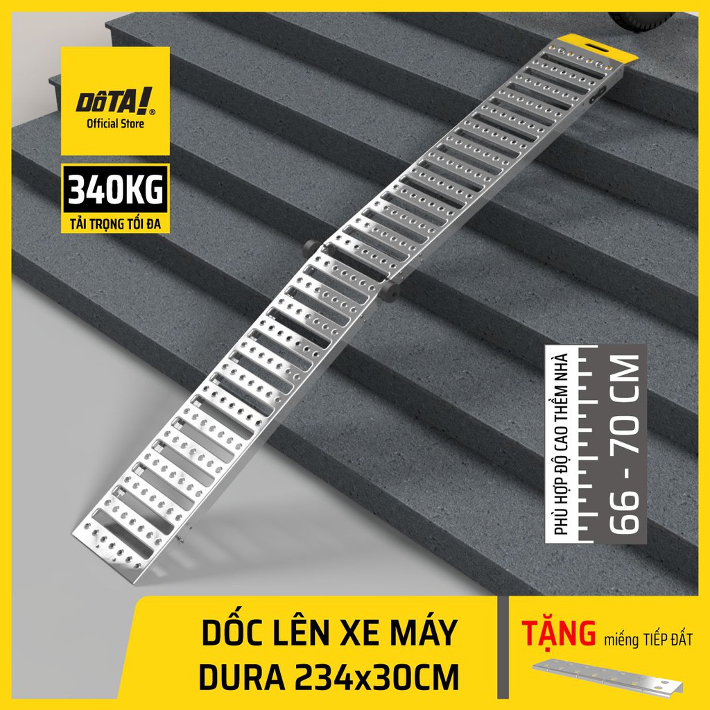 Dốc Lên Xe Máy (Cầu Dắt Xe Máy) DÔTA DURA 234x30CM