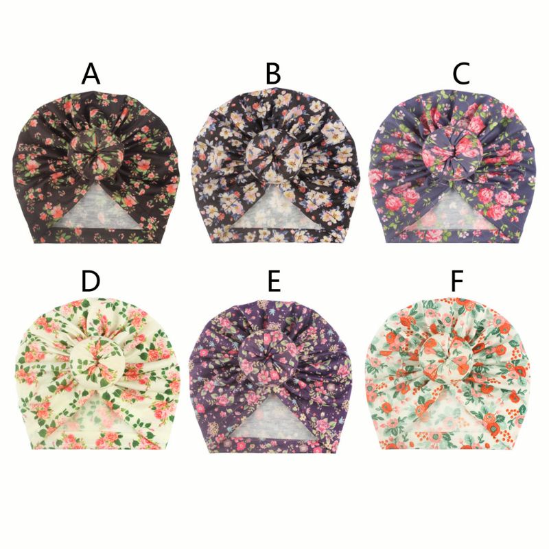 Mũ Turban Nhiều Màu Dành Cho Bé Gái Sơ Sinh